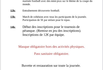 journée d’accueil de l’école de football de l’entente Sud Est creusois